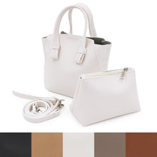 Load image into Gallery viewer, Premium Small Soft Vegan Leather Tote Top Handle Handbag Shoulder Bag Crossbody