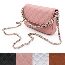 Load image into Gallery viewer, Premium Small Soft Vegan Leather Quilted Shoulder Bag Crossbody Handbag