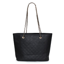 Load image into Gallery viewer, Premium Vegan Leather Classic Quilted Tote Shoulder Bag