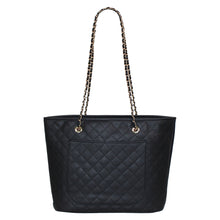 Load image into Gallery viewer, Premium Vegan Leather Classic Quilted Tote Shoulder Bag