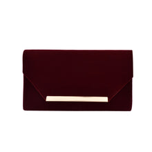 Load image into Gallery viewer, Elegant Solid Color Velvet Clutch Evening Bag Handbag