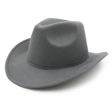 Load image into Gallery viewer, Men Women Classic Solid Color Felt Fedora Panama Cowgirl Cowboy Hat