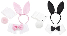 Load image into Gallery viewer, Bunny Costume Accessory Set Rabbit Ear Headband Bow Tie Collar Cuffs Tail