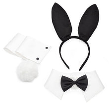 Load image into Gallery viewer, Bunny Costume Accessory Set Rabbit Ear Headband Bow Tie Collar Cuffs Tail