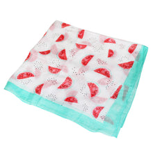 Load image into Gallery viewer, Premium Watermelon Print Cotton Blend Scarf Wrap
