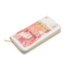 Load image into Gallery viewer, Premium Currency Money Print PU Leather Zip Around Wallet