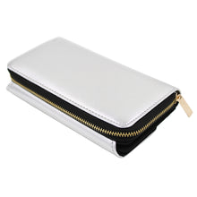 Load image into Gallery viewer, Premium Saffiano Vegan PU Leather Flap Wallet Zip Around Clutch Phone Organizer