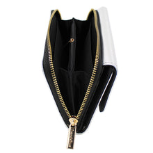 Load image into Gallery viewer, Premium Saffiano Vegan PU Leather Flap Wallet Zip Around Clutch Phone Organizer