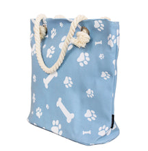 Load image into Gallery viewer, Premium Dog Cat Puppy Kitty Animal Paws & Bones Print Canvas Tote Shoulder Bag Handbag - Diff Colors