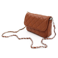Load image into Gallery viewer, Premium Small Soft Vegan Leather Quilted Shoulder Bag Crossbody Handbag