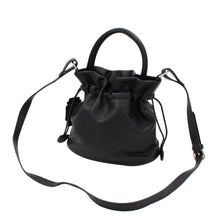 Load image into Gallery viewer, Premium Soft Vegan Leather Top Handle Bucket Bag Handbag Shoulder Crossbody