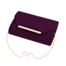 Load image into Gallery viewer, Elegant Solid Color Velvet Clutch Evening Bag Handbag