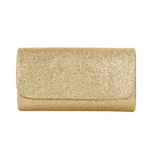 Load image into Gallery viewer, Premium Small Metallic Glitter Flap Clutch Evening Bag Handbag