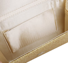 Load image into Gallery viewer, Premium Small Metallic Glitter Flap Clutch Evening Bag Handbag