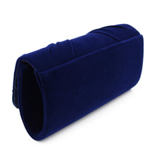 Load image into Gallery viewer, Elegant Rhinestone Bow Front Velvet Clutch Evening Bag Handbag -Diff Colors