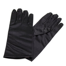 Load image into Gallery viewer, Premium Solid Color Wrist Length Short Satin Wedding Party Prom Bridal Gloves
