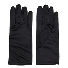 Load image into Gallery viewer, Premium Solid Color Wrist Length Short Satin Wedding Party Prom Bridal Gloves