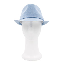 Load image into Gallery viewer, Premium Jeans Fabric Solid Color Fedora Hat
