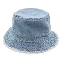 Load image into Gallery viewer, Premium Denim Jeans Fabric Solid Color Cotton Bucket Hat - Different Colors