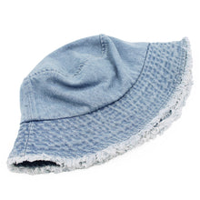 Load image into Gallery viewer, Premium Denim Jeans Fabric Solid Color Cotton Bucket Hat - Different Colors