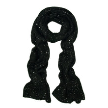 Load image into Gallery viewer, Solid Color Winter Knit Sequin Scarf - Different Colors