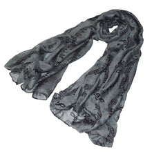 Load image into Gallery viewer, Premium Music Notes & Chords Fashion Scarf Wrap - Different Colors