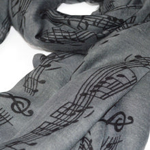 Load image into Gallery viewer, Premium Music Notes & Chords Fashion Scarf Wrap - Different Colors