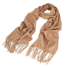 Load image into Gallery viewer, Premium Classic Unisex Solid Plain Cashmere Feel Fringed Scarf Wrap