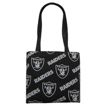 Load image into Gallery viewer, NFL Oakland Raiders Fan Small Tote Bag Handbag - 100% Hand Made in USA
