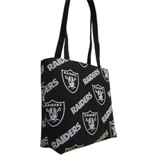 Load image into Gallery viewer, NFL Oakland Raiders Fan Small Tote Bag Handbag - 100% Hand Made in USA