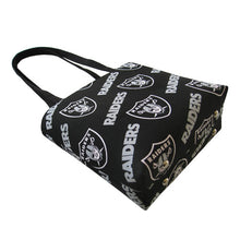 Load image into Gallery viewer, NFL Oakland Raiders Fan Small Tote Bag Handbag - 100% Hand Made in USA