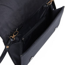 Load image into Gallery viewer, Premium Large PU Leather Studded Front Flap Clutch Bag Handbag