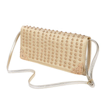 Load image into Gallery viewer, Premium Large PU Leather Studded Front Flap Clutch Bag Handbag