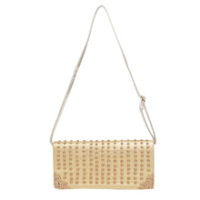 Load image into Gallery viewer, Premium Large PU Leather Studded Front Flap Clutch Bag Handbag