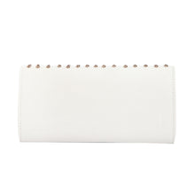 Load image into Gallery viewer, Premium Large PU Leather Studded Front Flap Clutch Bag Handbag