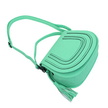 Load image into Gallery viewer, Premium Textured PU Leather Flap Saddle Crossbody Shoulder Bag