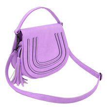 Load image into Gallery viewer, Premium Textured PU Leather Flap Saddle Crossbody Shoulder Bag