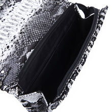 Load image into Gallery viewer, Premium PU Leather Solid & Snake Print Interlace Braided Clutch Bag Wristlet