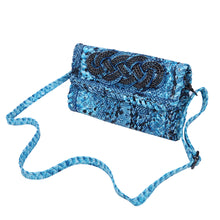 Load image into Gallery viewer, Premium PU Leather Solid & Snake Print Interlace Braided Clutch Bag Wristlet