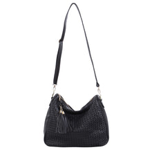 Load image into Gallery viewer, Premium PU Leather Double Tassel Interlace Braided Satchel Shoulder Bag Handbag