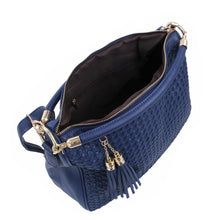 Load image into Gallery viewer, Premium PU Leather Double Tassel Interlace Braided Satchel Shoulder Bag Handbag