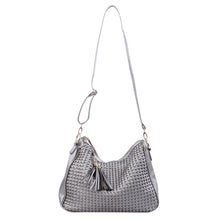 Load image into Gallery viewer, Premium PU Leather Double Tassel Interlace Braided Satchel Shoulder Bag Handbag
