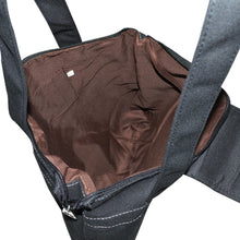 Load image into Gallery viewer, Premium Kitty Cat and Fishbone Canvas Tote Shoulder Bag Handbag - 2 Colors Avail