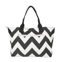Load image into Gallery viewer, Premium Chevron Zig Zag Canvas Tote Shoulder Bag Handbag - 2 Colors Avail