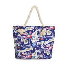 Load image into Gallery viewer, Premium Paris Girl & Eiffel Tower Print Canvas Tote Shoulder Bag Handbag