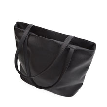Load image into Gallery viewer, Premium Large Solid Color PU Faux Leather Tote Shoulder Bag Handbag