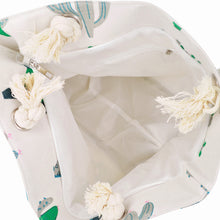 Load image into Gallery viewer, Premium Large Cactus Print Cotton Canvas Tote Shoulder Bag Handbag