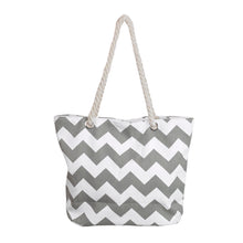 Load image into Gallery viewer, Premium Large Chevron Zig Zag Canvas Tote Shoulder Bag Handbag - Diff Colors