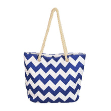 Load image into Gallery viewer, Premium Large Chevron Zig Zag Canvas Tote Shoulder Bag Handbag - Diff Colors