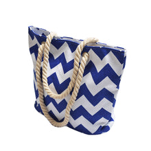 Load image into Gallery viewer, Premium Large Chevron Zig Zag Canvas Tote Shoulder Bag Handbag - Diff Colors